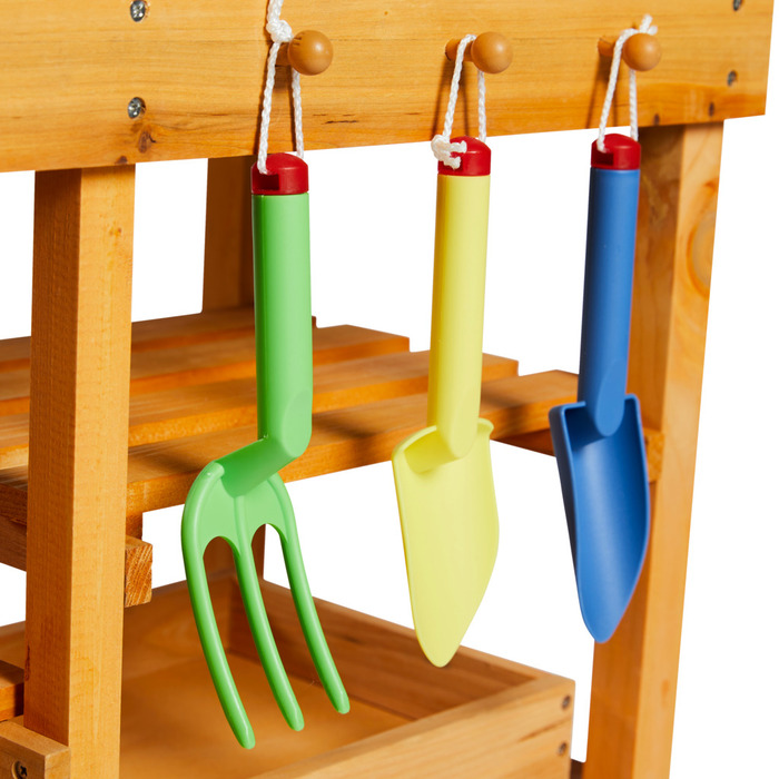 Nordic Play udekøkken m/tilbehør træ 77 x 32 x 95 cm
